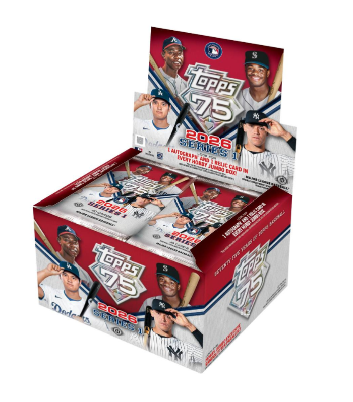 2026 Topps Series 1 Baseball Jumbo 6 Box Case image 0